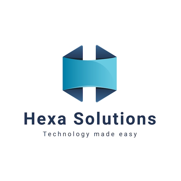 Hexagon abstraktes logo