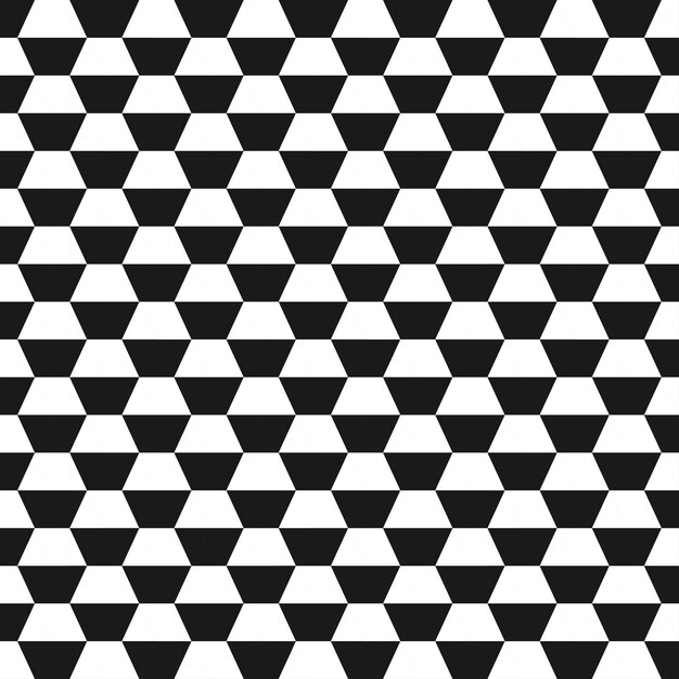 Vektor hexagon geometrischer nahtloser hintergrund vektor monochrome textur