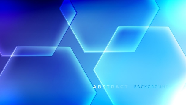 Hexagon-neon-abstrakter hintergrund