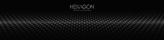 Hexagon-Wellenvektorvorlage Moderner 3D-Grafik-geometrischer Hintergrund Digitaler Technologie-Webfluss-Zusammenfassungshintergrund EPS 10