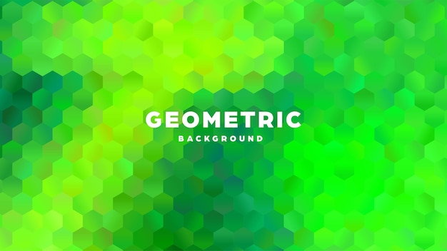 Hexagonaler polygonaler abstrakter Hintergrund Farbiges Dreieck-Gradienten-Design Niedriges Poly-Hexagon-Banner Vektor-Illustration