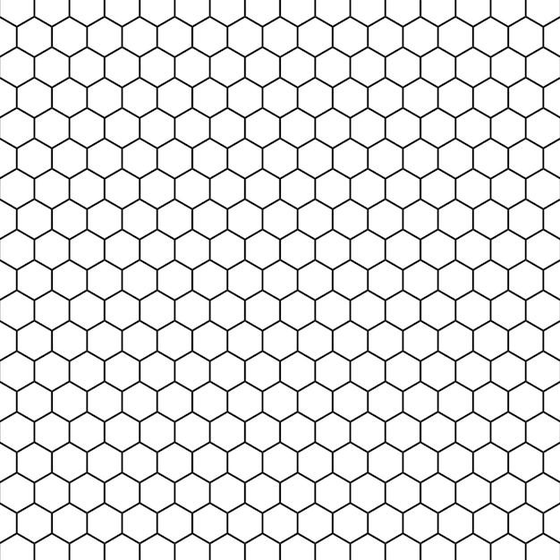 Hexagonales Polygon-Netzmuster Hintergrundvektor-Illustration
