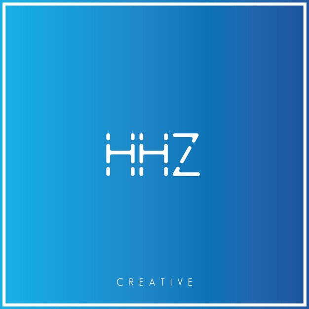 Hhz premium vector latter logo design kreatives logo vektor illustration logo kreatives monogramm