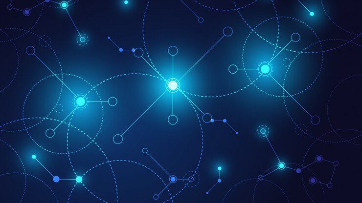 Vektor hightech-geometrie- und verbindungssystem-hintergrund mit digitalen datenabstract