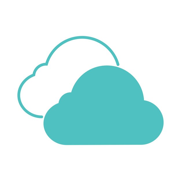 Himmel Wolkenvektor Wolken Speicher-Symbol Computer Wolken-Netzwerksymbol