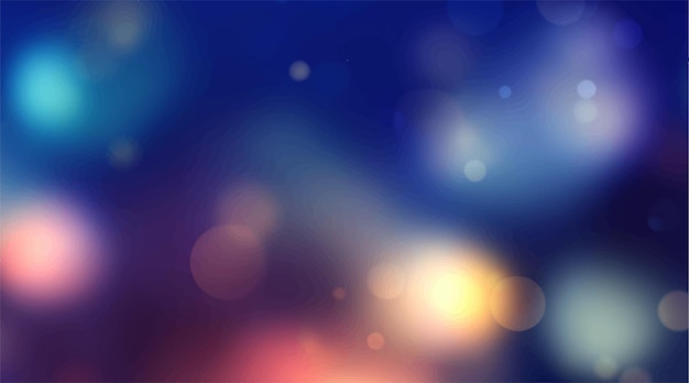 Hintergrund aus abstrakten Glitzerlichtern in Blau, Gold und Schwarz de fokussiert