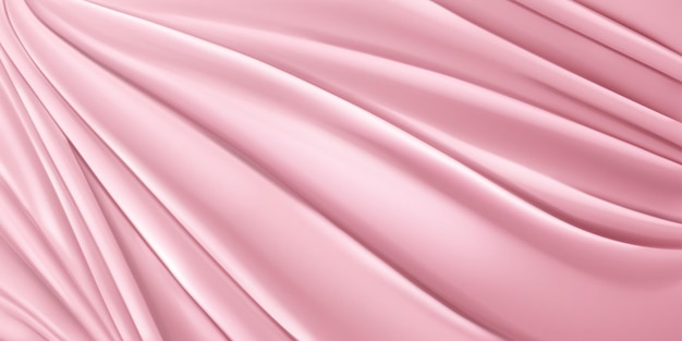 Hintergrund aus rosa Stoff mit vielen Falten
