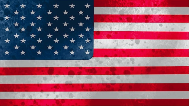 Hintergrund der amerikanischen Flagge mit Grunge-Textur