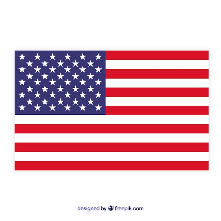 Vektor hintergrund der amerikanischen flagge