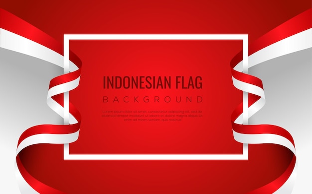 Hintergrund der indonesischen Flagge Indonesien-Unabhängigkeitstag