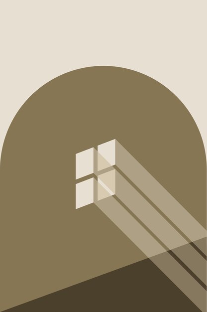 Vektor hintergrund der minimalistischen hausfensterillustration