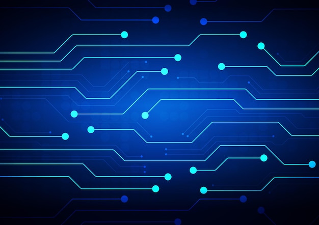 Hintergrund der Schaltungstechnologie mit High-Tech-Digitaldatenverbindungssystem und elektronischem Computerdesign