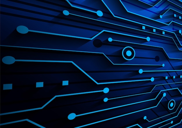 Hintergrund der Schaltungstechnologie mit High-Tech-Digitaldatenverbindungssystem und elektronischem Computerdesign