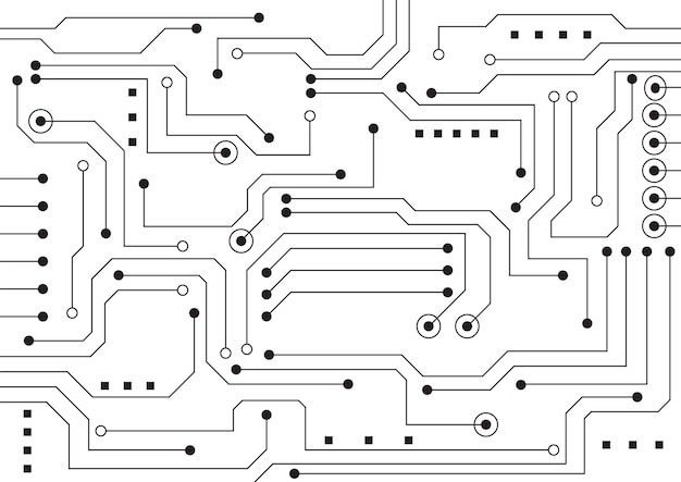 Hintergrund der Schaltungstechnologie mit High-Tech-Digitaldatenverbindungssystem und elektronischem Computerdesign