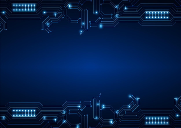 Hintergrund der Schaltungstechnologie mit High-Tech-Digitaldatenverbindungssystem und elektronischem Computerdesign