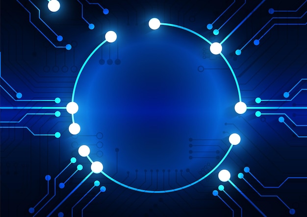 Hintergrund der Schaltungstechnologie mit High-Tech-Digitaldatenverbindungssystem und elektronischem Computerdesign