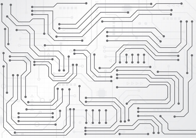 Hintergrund der Schaltungstechnologie mit High-Tech-Digitaldatenverbindungssystem und elektronischem Computerdesign