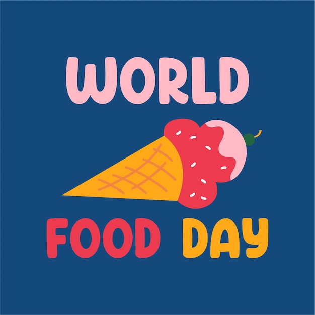 Hintergrund der World Food Day-Illustration
