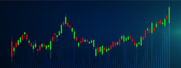 Hintergrund des Börsendiagramms. Konzept der Unternehmensinvestitionen. Aktien-Future-Handel