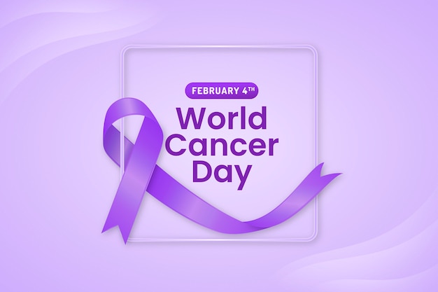 Hintergrund des Gradient World Cancer Day