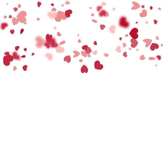Hintergrund des Herzens. Rot-Pink-Explosion wie ein Schild. Vektorvorlage für die Muttertagskarte. 8. März-Banner mit flachem Herzen. Leere Vintage-Konfettivorlage. Valentinstagskarte mit klassischen Herzen.