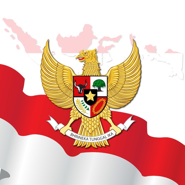 Hintergrund des indonesischen adlers