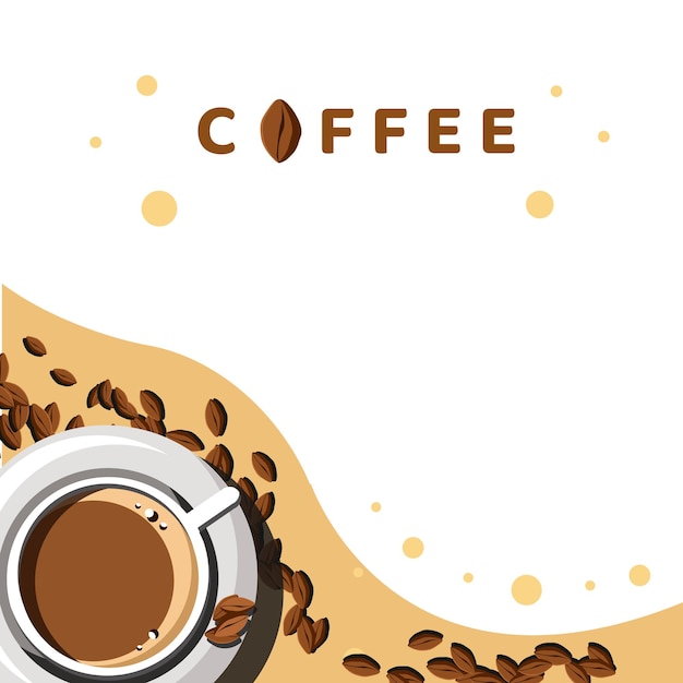 Hintergrund, Getränk, Kaffee, Design, Vektor, Illustration