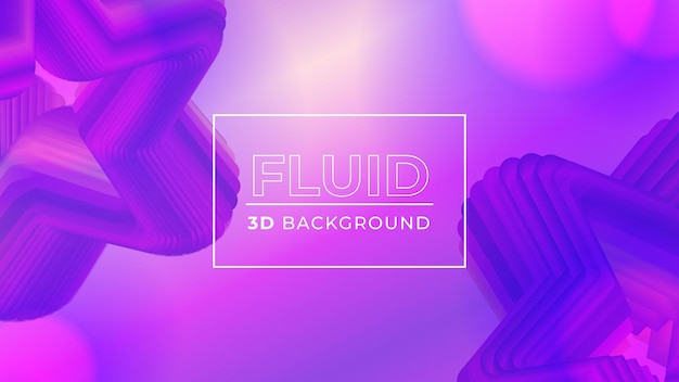 Vektor hintergrund im modernen 3d-fluid-stil