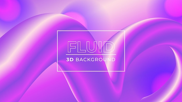 Vektor hintergrund im modernen 3d-fluid-stil