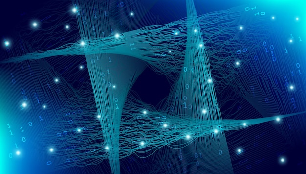 Hintergrund in der digitalen Technologie, große Daten, minimale Tapeten