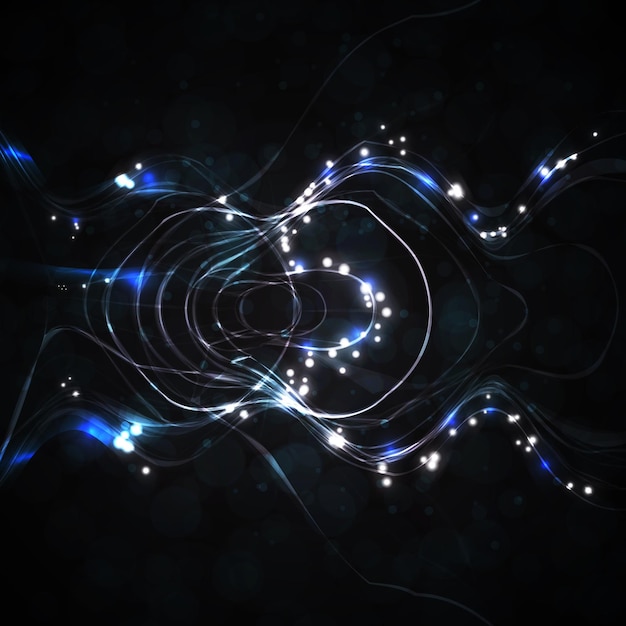 Hintergrund in der futuristischen abstrakten Illustrationstechnologie