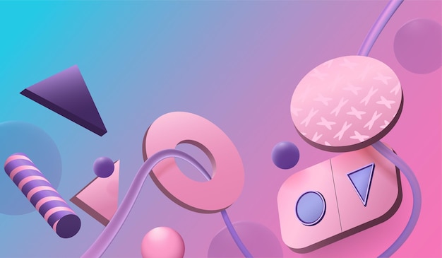 Hintergrund mit abstrakten bunten geometrischen Formen für Banner oder Cover