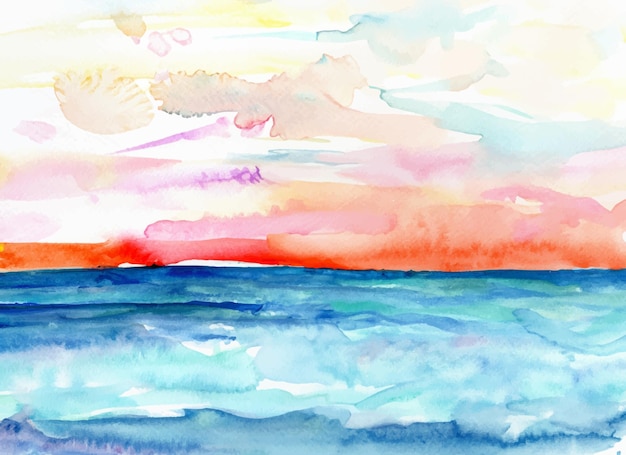 Hintergrund mit Aquarell