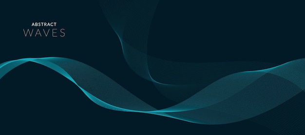 Hintergrund mit blauen wellen. vektorillustration mit blauen wellenlinien. designelement. gepunktete linien