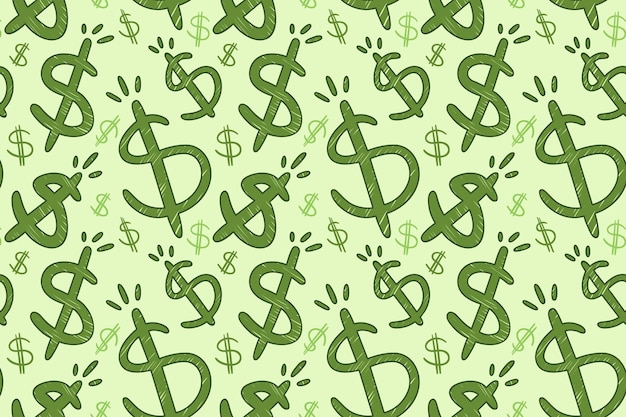 Hintergrund mit Dollarzeichenmuster