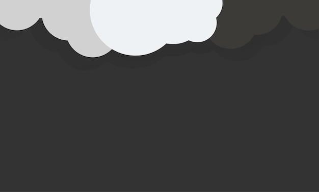 Hintergrund mit dunkelgrauen Wolken im Papercut-Stil Vektorillustration EPS 10 Abstract 3D-Hintergrund C