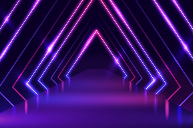 Hintergrund mit Neonlichtern