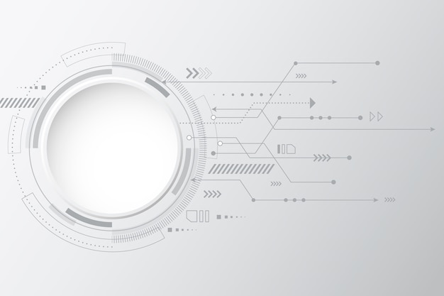Hintergrund mit weißer Technologie