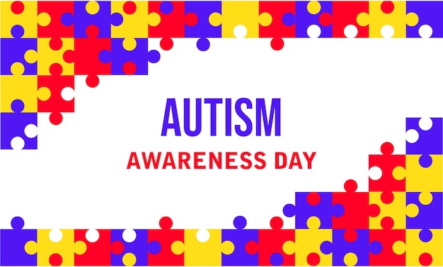 Hintergrund puzzel autismusbewusstseinstag