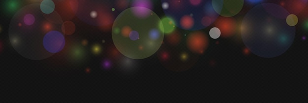 Hintergrund von mehrfarbigen Kreisen, hellen Konfetti-Sparkles