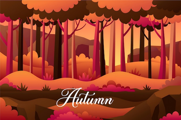 Hintergrund von Vector Autumn Vector Fall Hintergrunddesign von Vector autumn