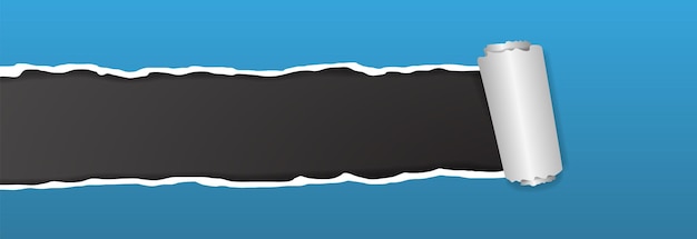 Hintergrundbanner aus zerrissenem papier für werbung und promotion-design. vektor-illustration