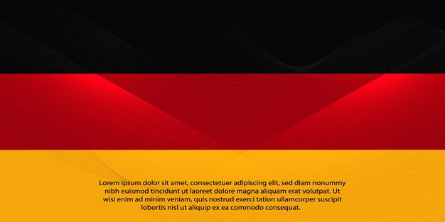 Vektor hintergrunddesign der deutschen flagge