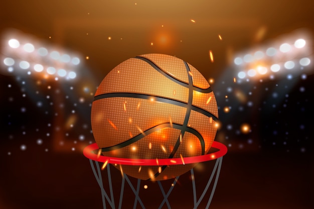 Hintergrunddesign für Basketball