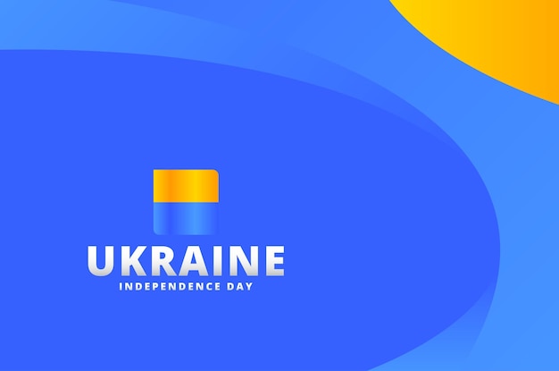 Hintergrunddesign für den unabhängigkeitstag der ukraine