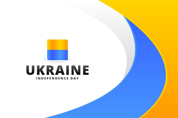 Hintergrunddesign für den unabhängigkeitstag der ukraine