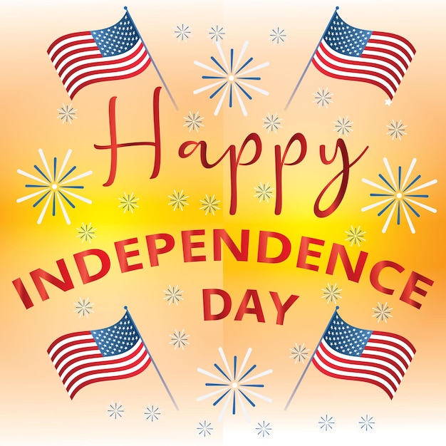 Hintergrunddesign für ein Poster zum Happy Independence Day