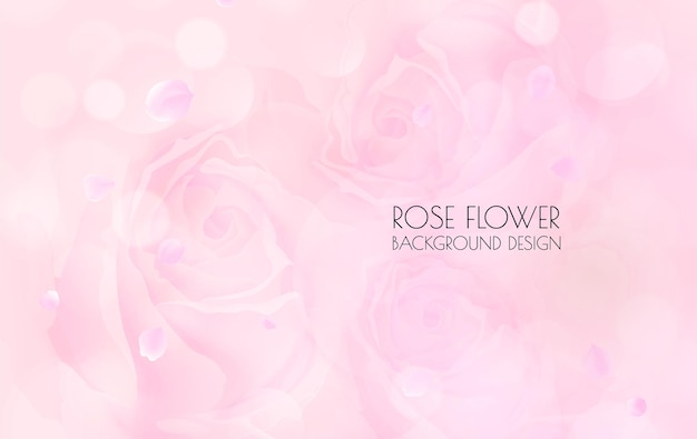 Hintergrunddesign im Stil von rosa Rosen