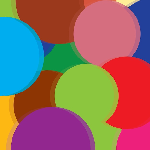 Hintergrunddesign in runde und farbenfrohe runde Form