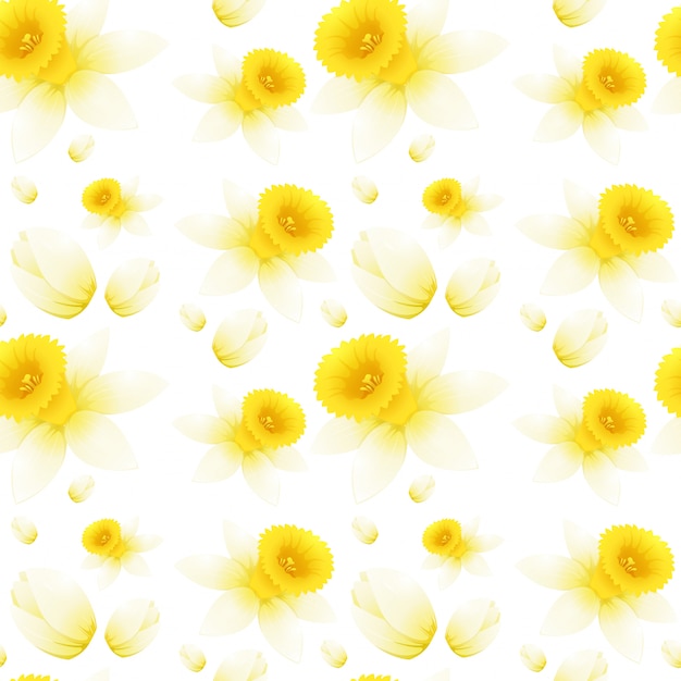 Hintergrunddesign mit nahtlosen Blumen